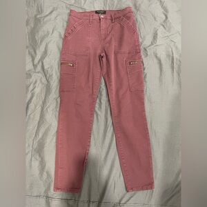 Banana Republic High-Rise Skinny Pants in Plum
